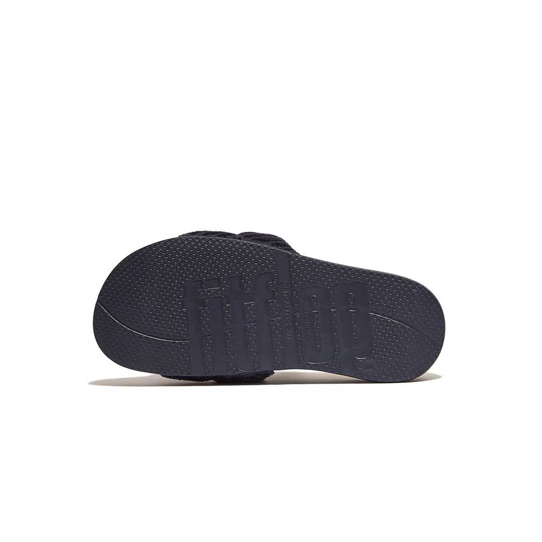 fitflop iqushion fleece lined corduroy slides navy 5