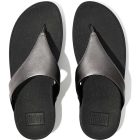 fitflop lulu leather toe post sandals pewter 4