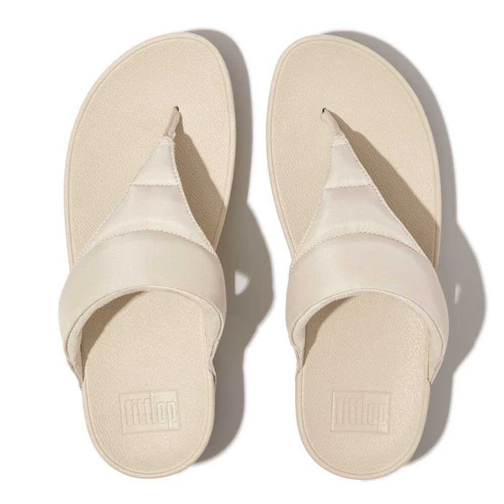 fitflop lulu water-resistant padded toe-post sandals beige 2