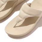 fitflop lulu water-resistant padded toe-post sandals beige 3