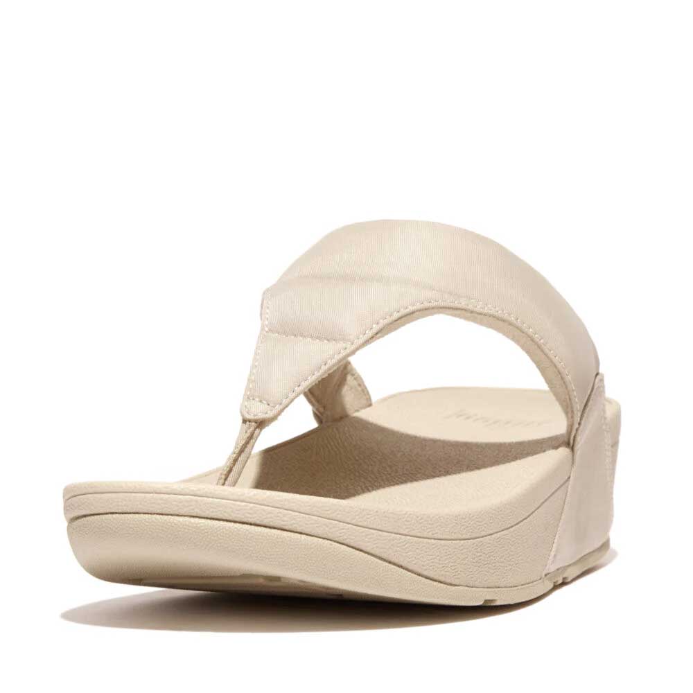 fitflop lulu water-resistant padded toe-post sandals beige 4