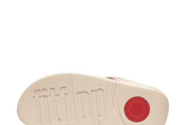 fitflop lulu water-resistant padded toe-post sandals beige 5