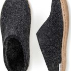 Chaussons Glerups à Semelle en Cuir charcoal 2