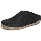 glerups leather sole slip-ons charcoal 3