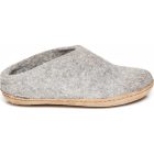 glerups leather sole slip-ons grey 1