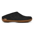 glerups natural rubber sole slip-ons charcoal 1