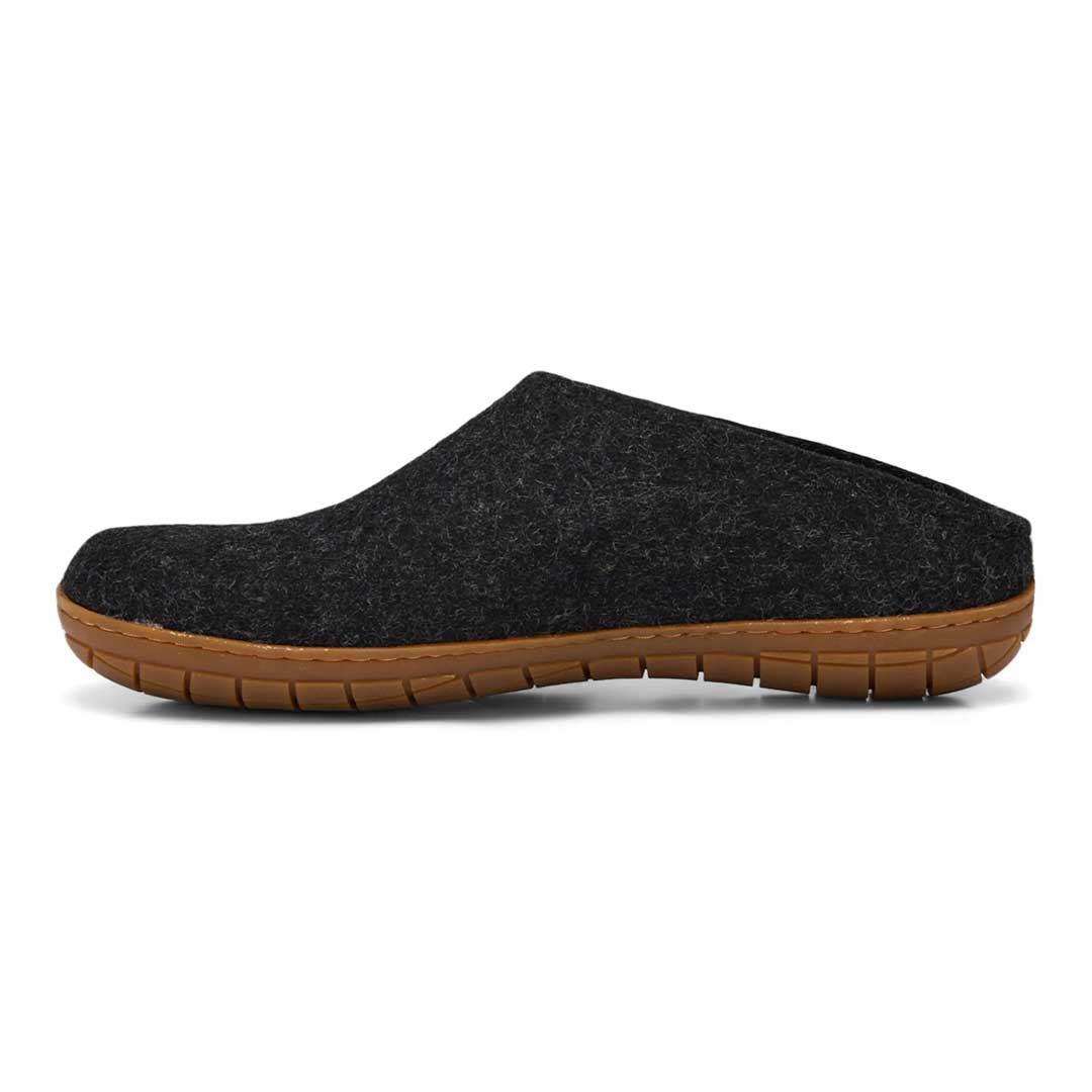 glerups natural rubber sole slip-ons charcoal 3