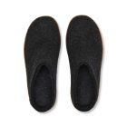 glerups natural rubber sole slip-ons charcoal 5