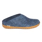 Chaussons Glerups à semelle en caoutchouc naturel denim 1