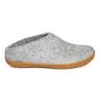 Chaussons Glerups à semelle en caoutchouc naturel grey 1