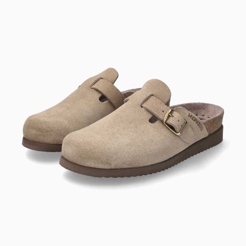 mephisto halina clog sandals grey 3