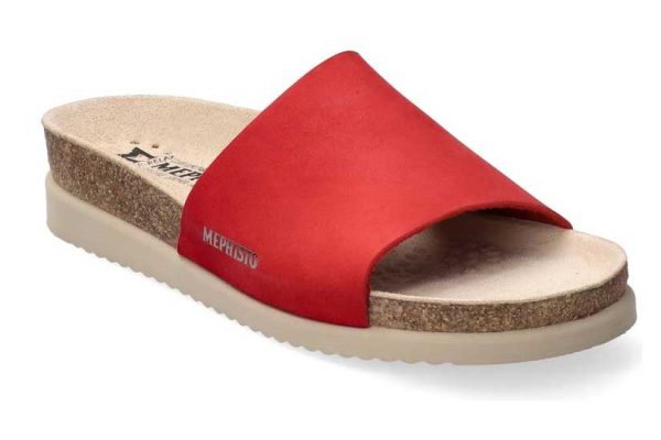 mephisto hanik sandals red 2
