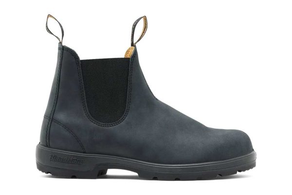 Bottes Chelsea classiques Blundstone noir rustique