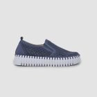 ilse jacobsen tulip elastic platform shoes grey blue