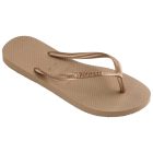 havaianas slim flip flops rose gold 1