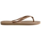 havaianas slim flip flops rose gold 3