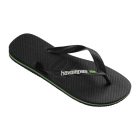 havaianas brazil logo flip flops black